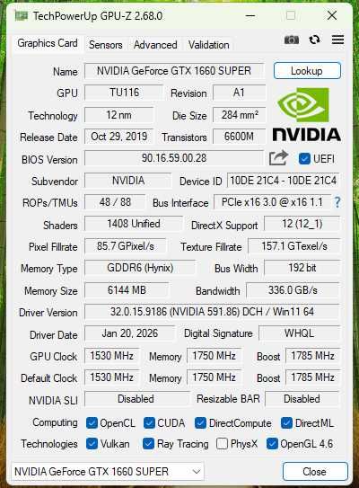 Ігровий ПК i5-9400F | GTX 1660 SUPER 6GB | 16 GB | NVMe 1.2 TB | Wi-Fi + BT