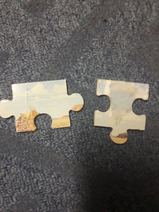 Пазлы Тачки набор  4 по 12 штук дерево