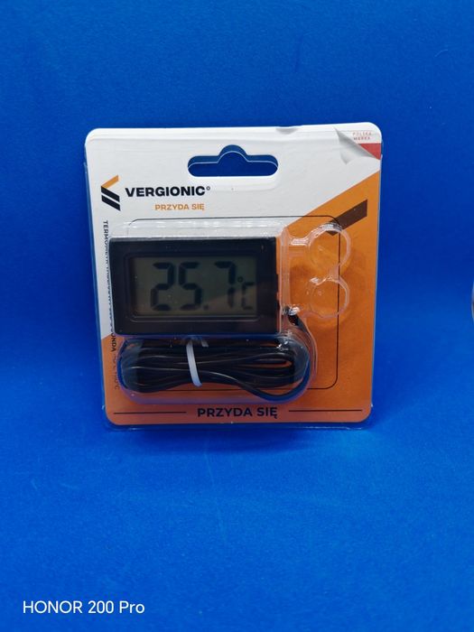 Termometr tablicowy LCD z sonda -50C +110C