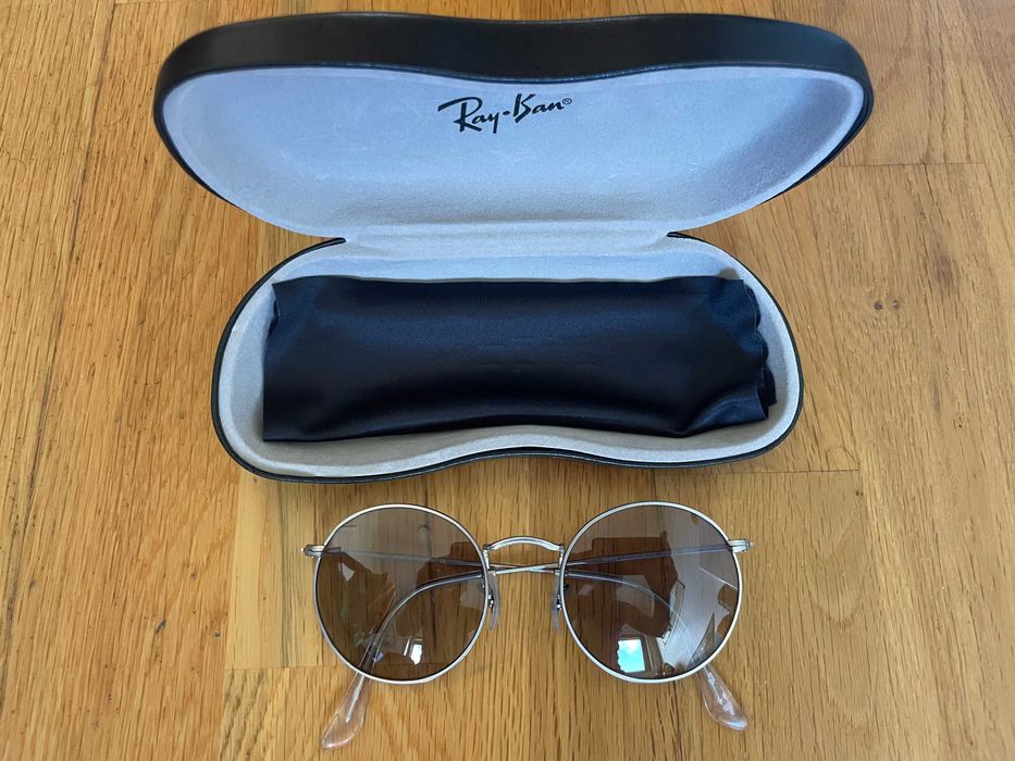 Oculos Prateados Ray Ban