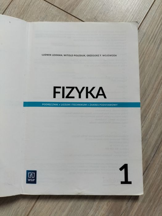 Podręcznik fizyka WSiP klasa 1