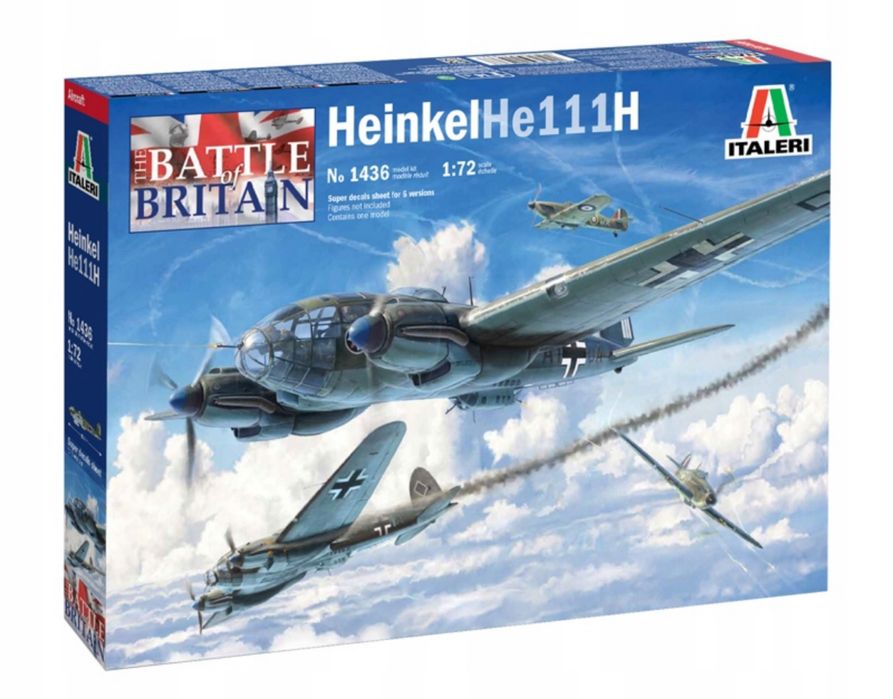 Italeri 1436 Niemiecki bombowiec Heinkel He 111H model samolotu 1/72
