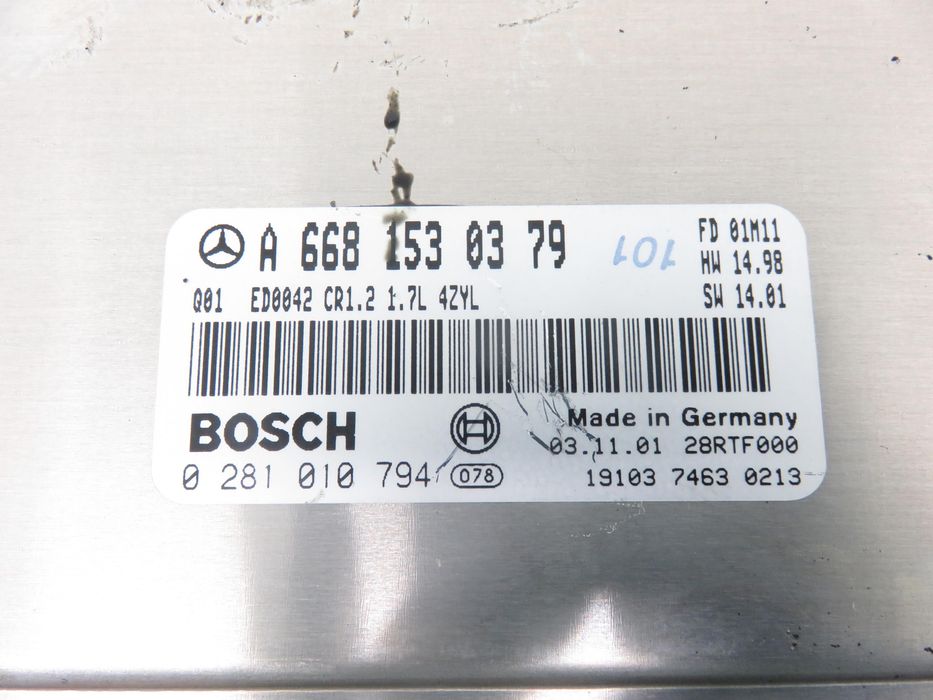 Sterownik Mercedes-benz W168 A 160 Cdi 75 - Om