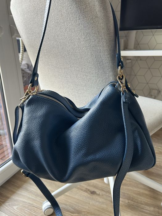 Torebka włoska niebieska