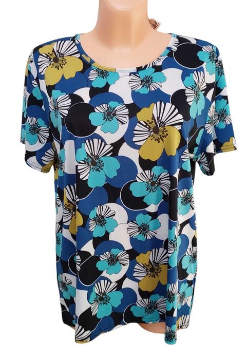 Bluzka w kwiaty BLACK&FISH, R. 2XL/3XL