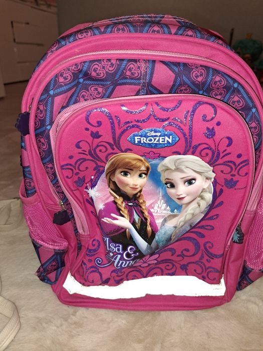 Plecaki 2 sztuki sztywne różowe bajkowe