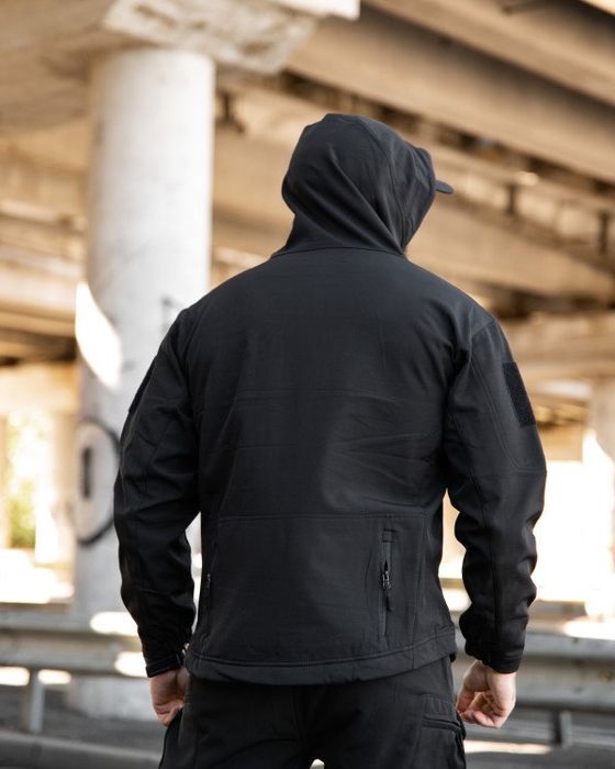 Куртка Міська тактична Чорна MAXIMUS софтшел black