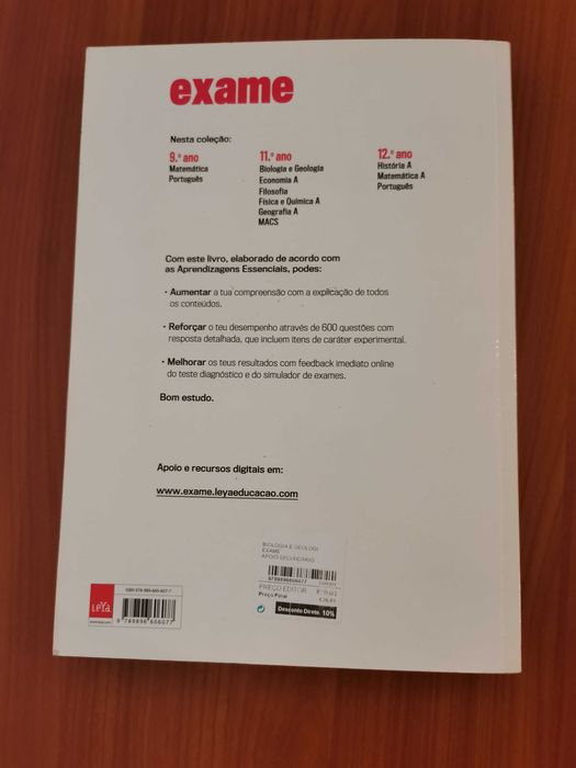 Livro de preparação para o exame nacional de biologia e geologia