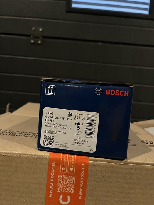 Pastilhas travao Bosch para Peugeot Citroen