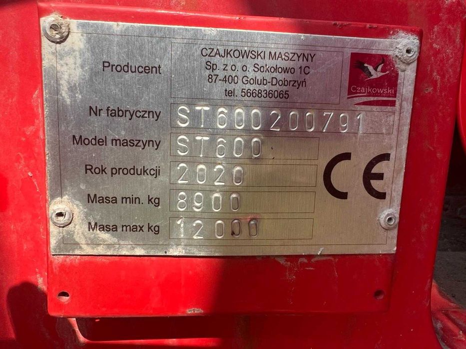 Czajkowski ST600 Przystawka Siewna PS600 Uprawa Pasowa Strip Till