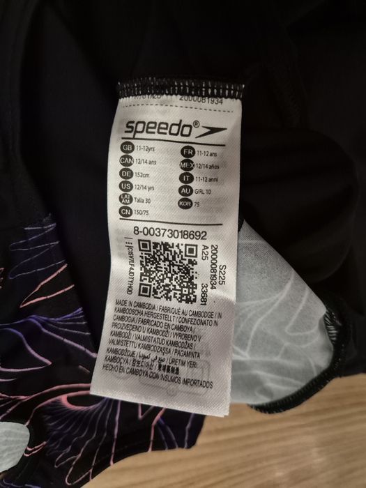 Strój kąpielowy jednoczęściowy Speedo 11-12lat 152cm