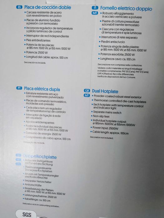 *ACHADO* Placa Elétrica Dupla SILVERCREST + jarro elétrico TRISTAR