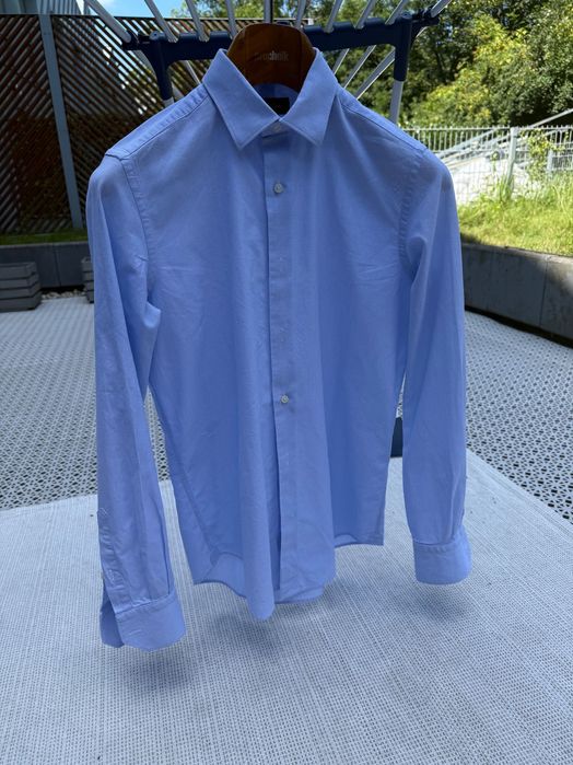 Koszula młodzieżowa/męska Massimo Dutti - błękitna - rozm.38
