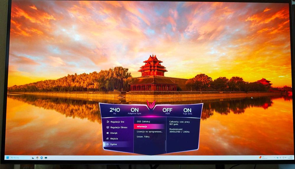 Monitor OLED LG 32GS95UV-B 31,5 4K 3840 x 2160 OLED 240 Hz