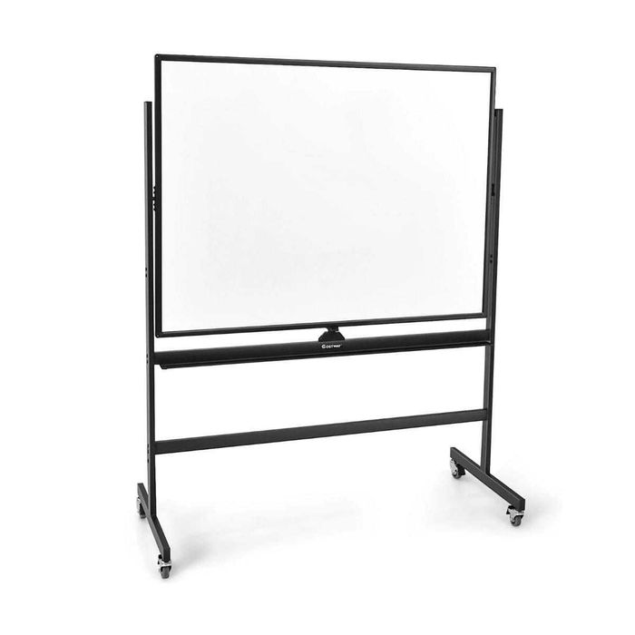 Dwustronna Tablica magnetyczna, suchościeralna czarna  120 x 90 cm