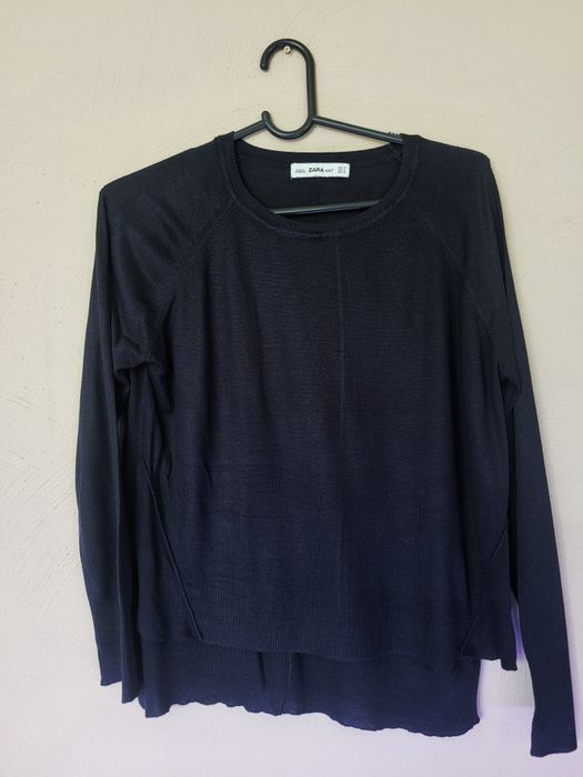 Granoatowy sweterek cienki zara knit