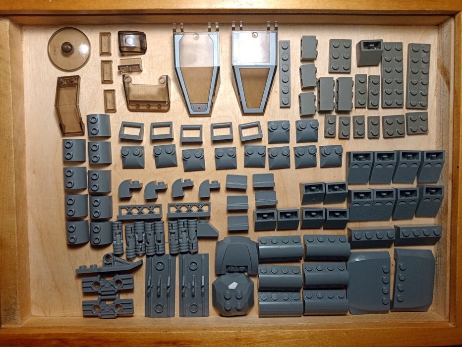 Lego деталі. Оригінал. Темно-сірі та світло-сірі кольори