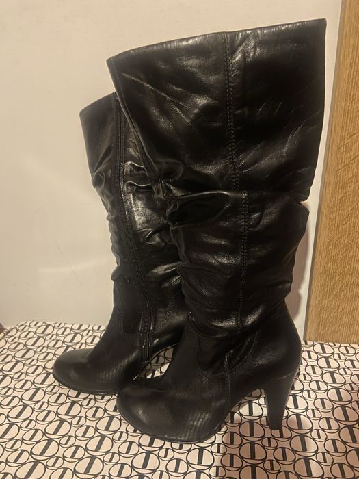 Botas salto altas pretas Aldo 36 Bonfim •