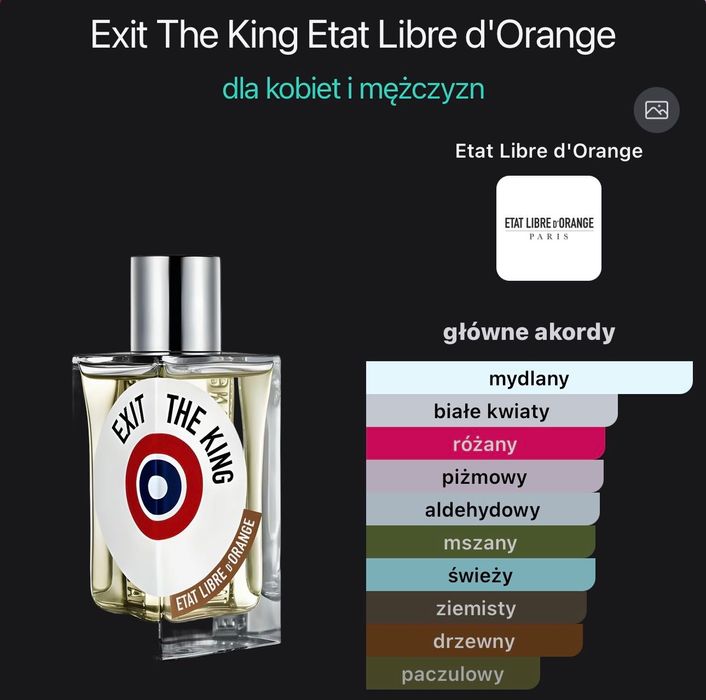 Perfume Etat Libre d'Orange Exit The King