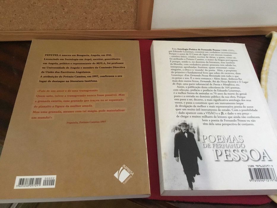 Livros Fernando Pessoa e Pepetela