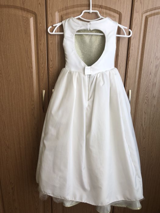 Сукня Золото , 116-122, з бантом, Бальна пишна, фотосесія, випускний