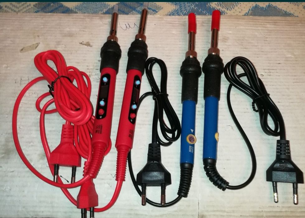 Паяльники 60 и 80вт t°-регулируется, USB паяльники, жала и пинцеты.