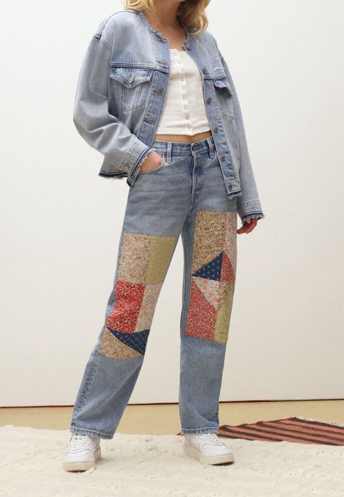Джинси прямого крою Levi's 501 90-х років світло-блакитного кольору