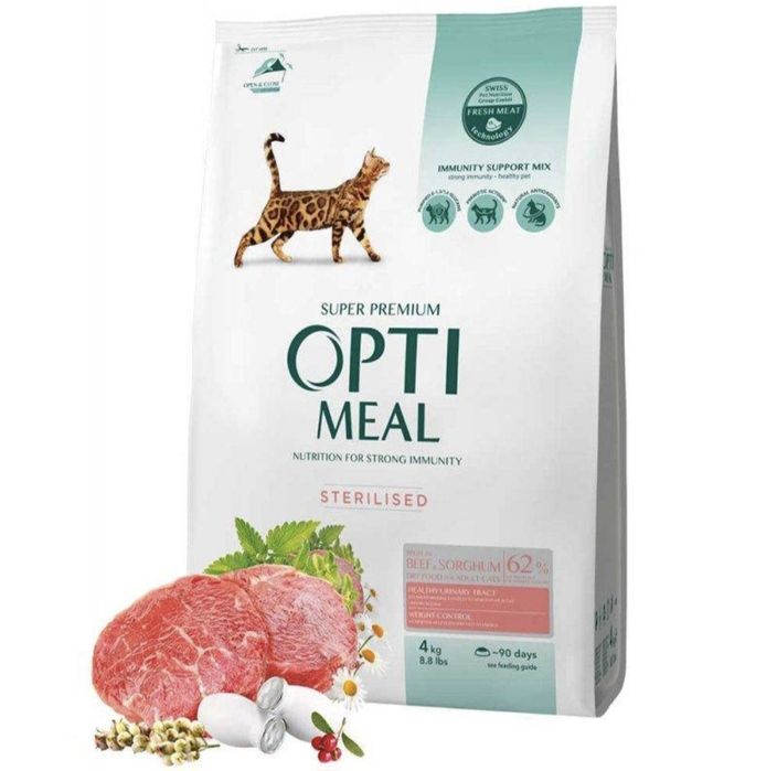 Optimeal STERILISED з  лососем 10 кг