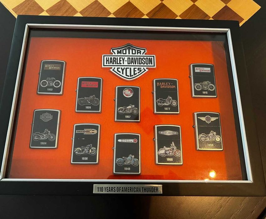 Harley davidson 10 Zippos edição limitada