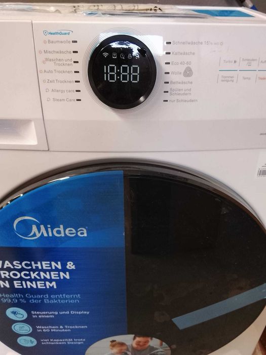 Máquina de lavar e secar Midea MF200D86WB-14EAS 8/6 kg