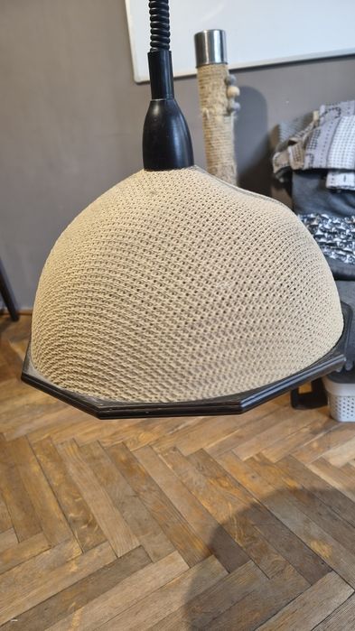 Lampa wisząca pleciona boho
