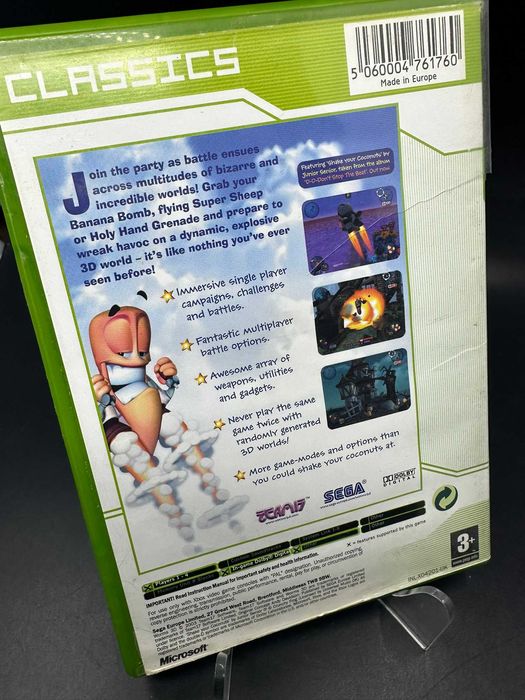 Gra na xbox classic Worms 3D