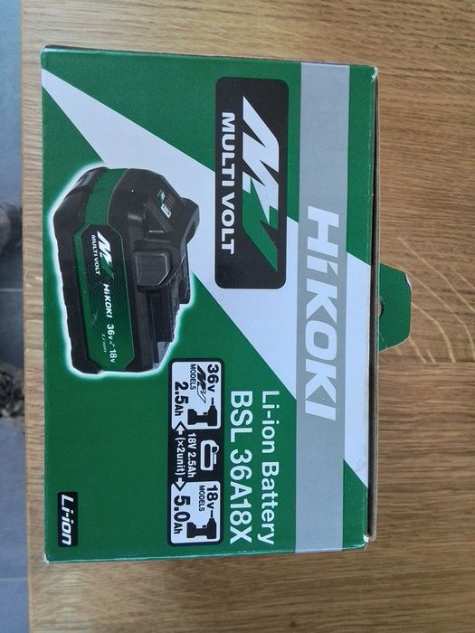 akumulator HiKoki 18V/36V BSL36A18X.  5Ah/2.5Ah NOWY