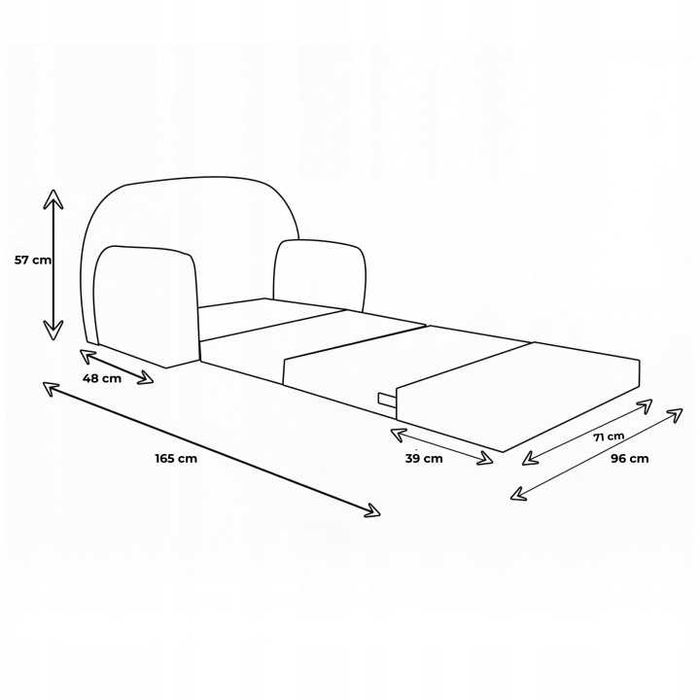 Łóżeczko , Sofka piankowa dla dzieci