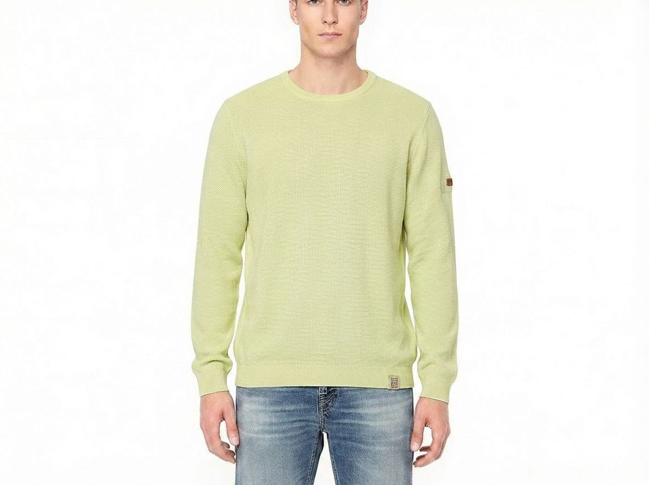 Camel Active Blado Żółty Sweter Bawełniany Męski M