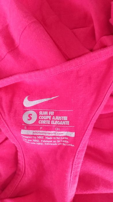 Bluzka sportowa różowa bawełniana bokserka Nike S/36