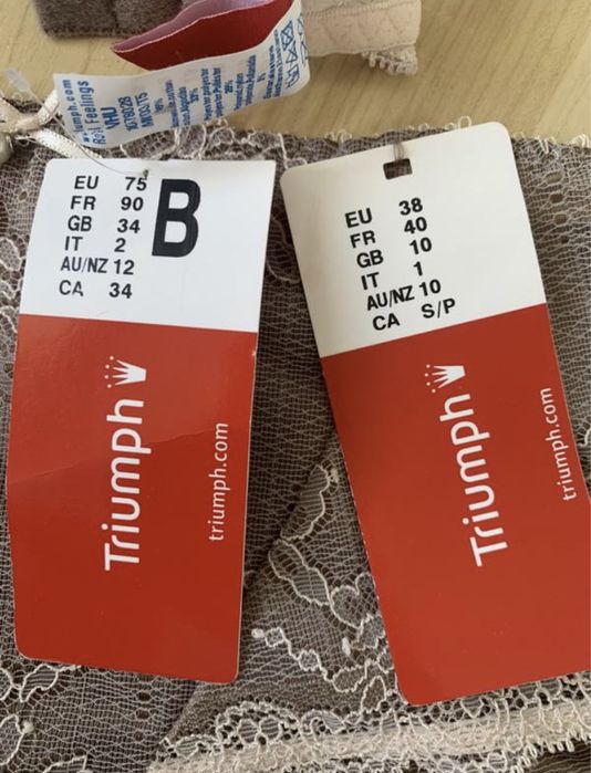 Шикарный набор комплект Triumph размер S-75B