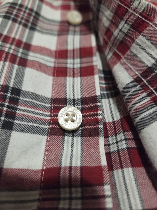 Koszula Tommy Hilfiger 16 XL (bordowa kratka)