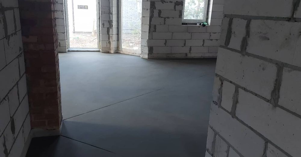 Заливка пола,стяжка пола,машинная стяжка пола на тёплый пол