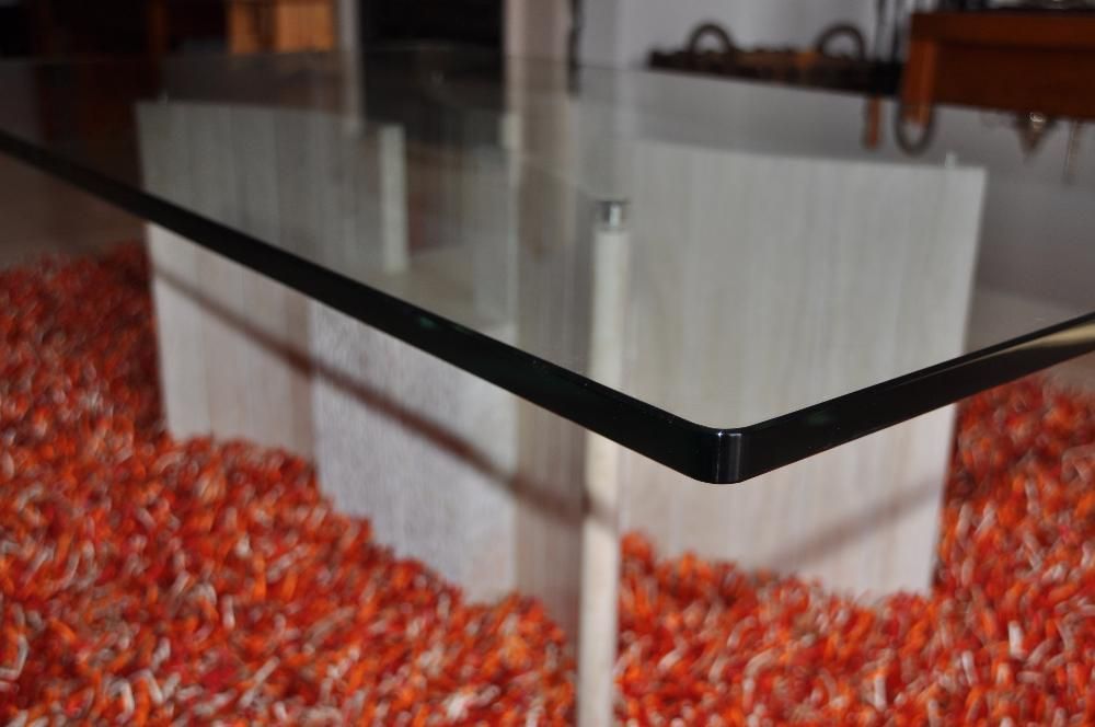 Mesa de Apoio Vidro+Mármore