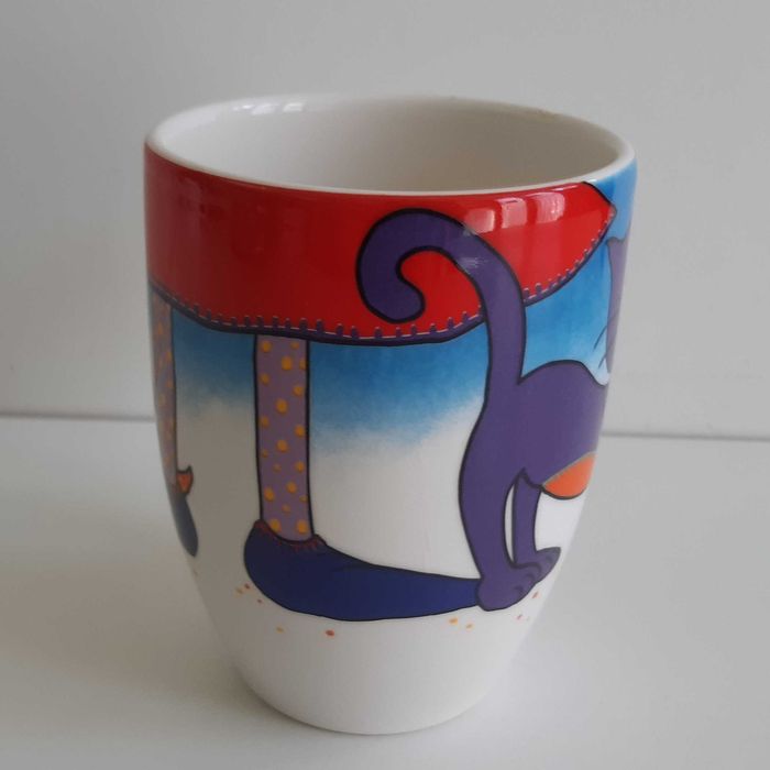 Caneca Vista Alegre Gato Bruxa Era Uma Vez Um Sonho