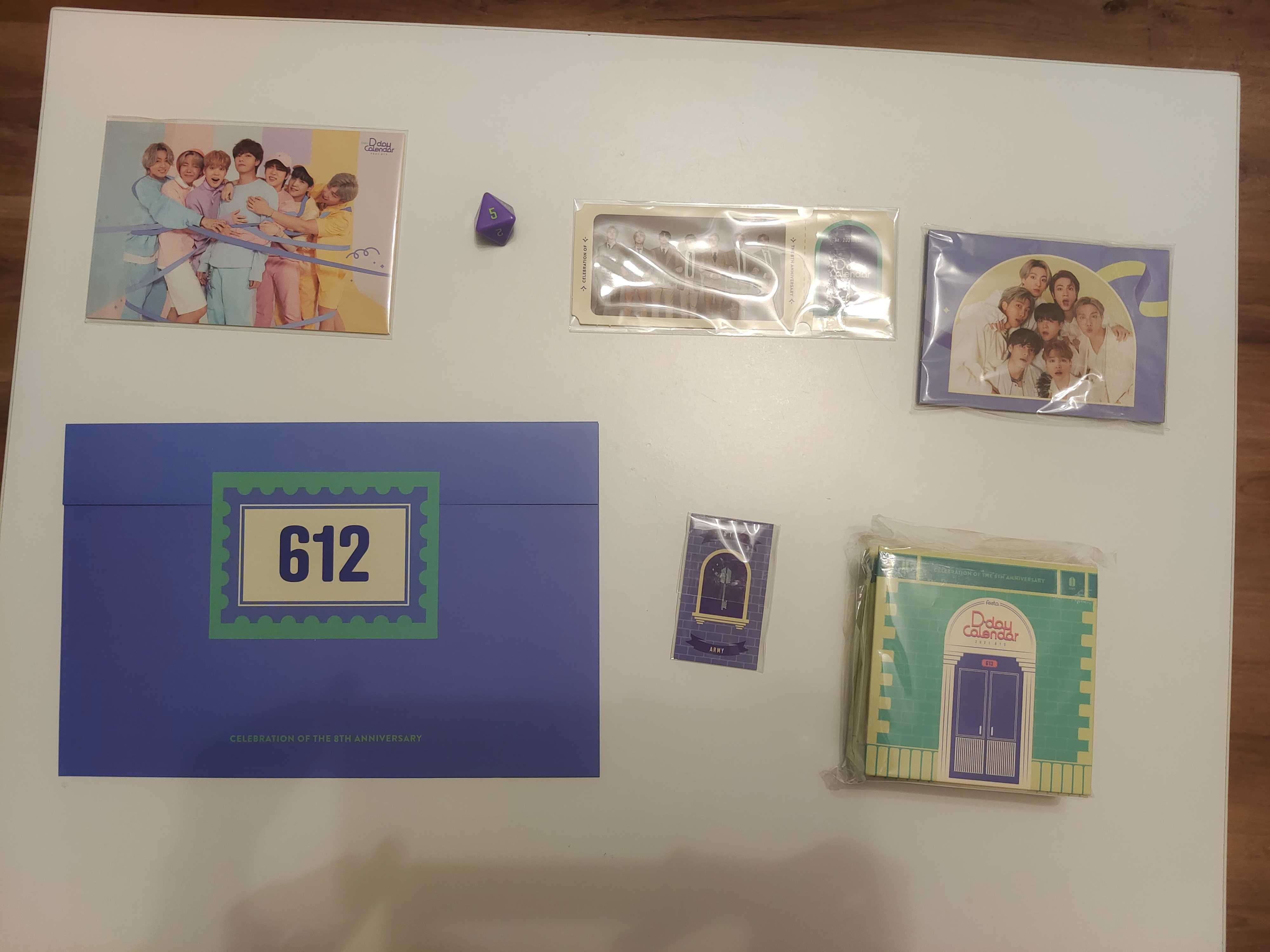 BTS  FESTA D-DAY  CALENDAR   新品 Bts festa d-day calendar celebration of the 8 th anniversary