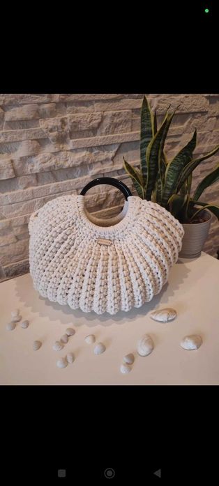 Torebka koszyk handmade