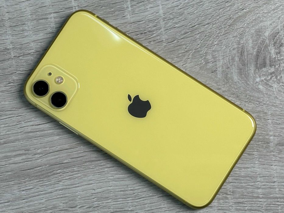 Apple iPhone 11 - 64GB - Yellow Neverlock 100% АКУМУЛЯТОР