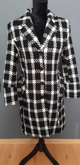 Płaszcz w kratkę S Fionella