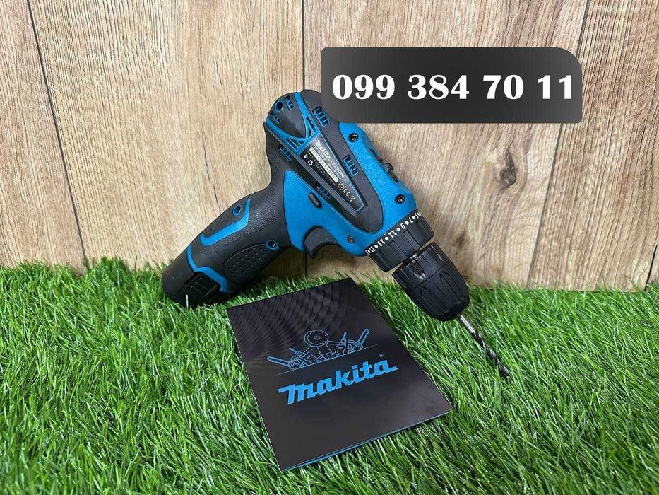 Дриль-шуруповерт акумуляторний Makita DF330 DWE з двома акумуляторами