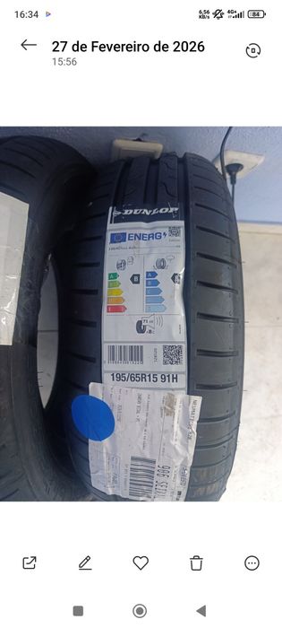 DOIS DUNLOP NOVOS 195-65-15 100euros