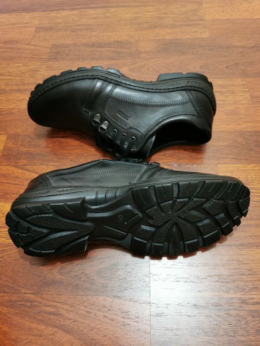 Jokery Skórzane Buty Męskie  Lekkie Wygodne Czarne