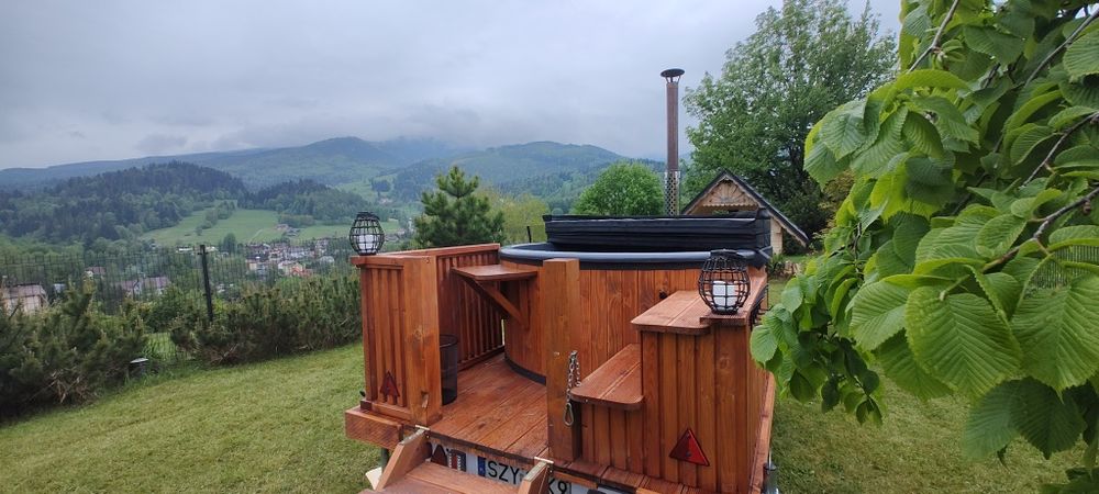 Mobilna balia jacuzzi mobilne na przyczepie ,  Sauna na wynajem