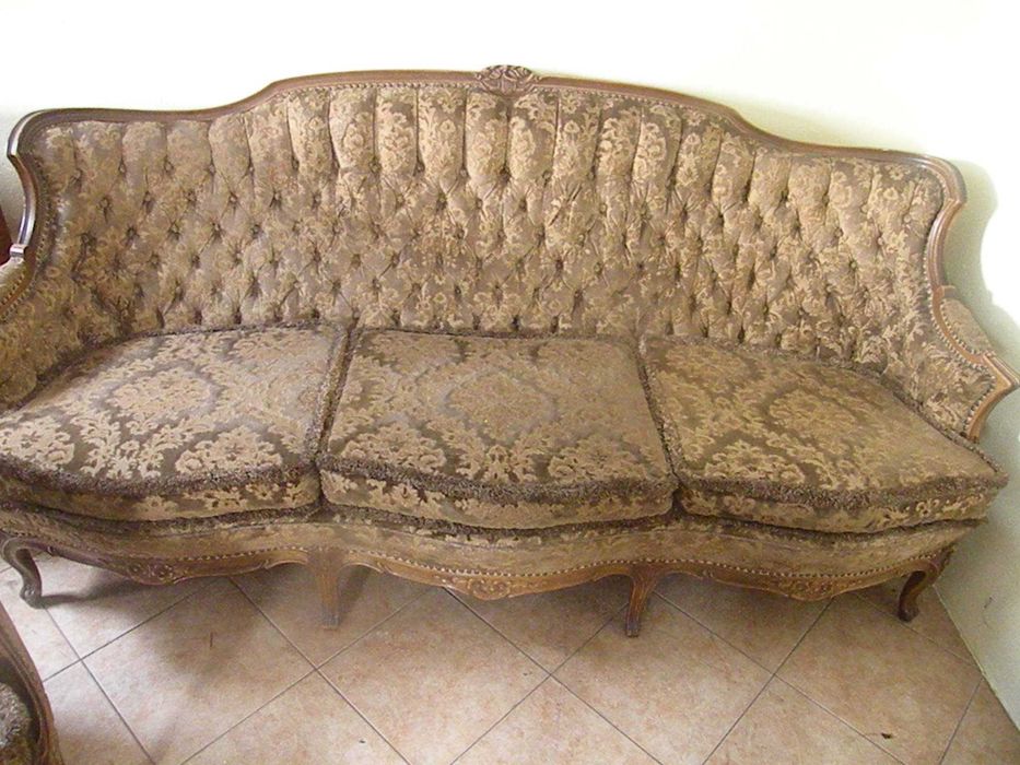 Antyczna sofa i fotel ,,Warrings " Styl Ludwika